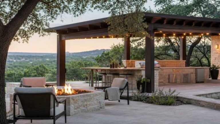 Outdoor Kitchens, Fire Pits, and Pergolas: Building Your Backyard Retreat